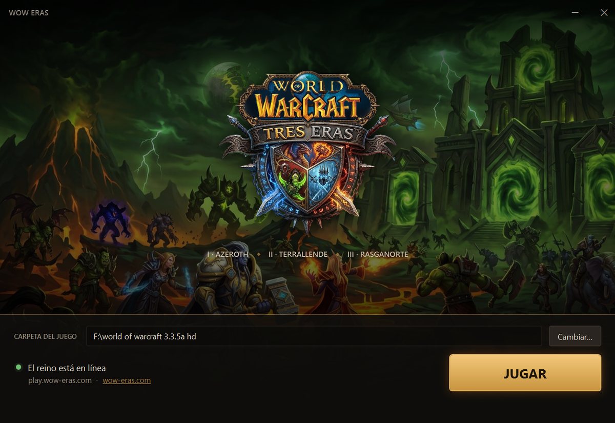 El launcher de WoW Eras